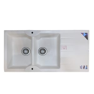 سینک ظرفشویی گرانیتی توکار پارادایز مدل225 DIANA WHITE-A