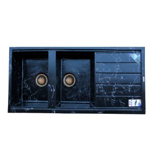 سینک ظرفشویی گرانیتی توکار 206 DENIZ BLACK-WA